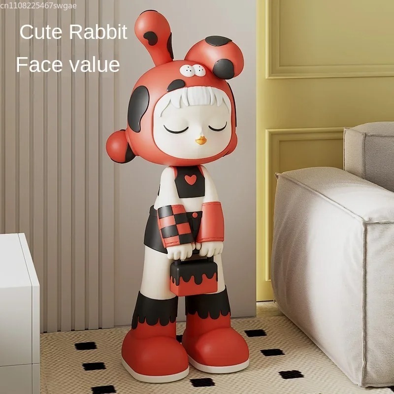 Resin Art And Craft - Statua di Ragazza Cartoon Artistica, Modello