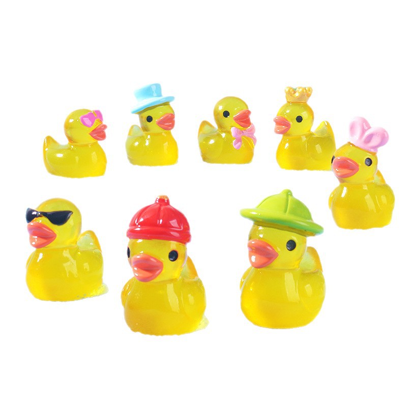 Resin Art Things - Mini Ornamento a Forma di Anatra