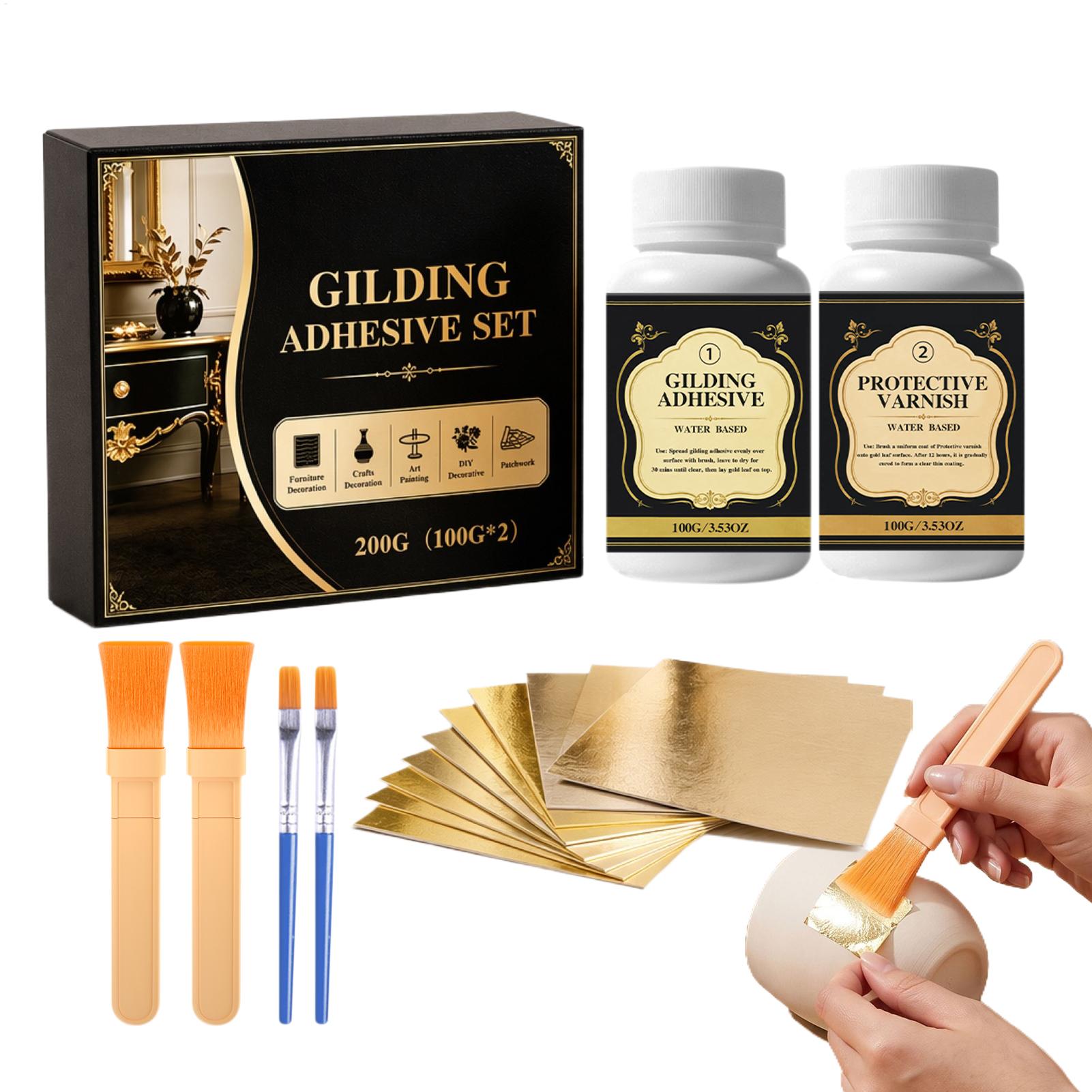 Gold Leaf Foil - NUOVO Adesivo per Doratura a Base