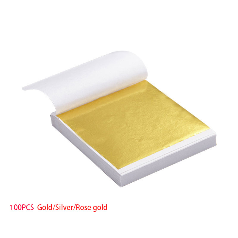 Gold Leaf Foil - 100 fogli di carta di design