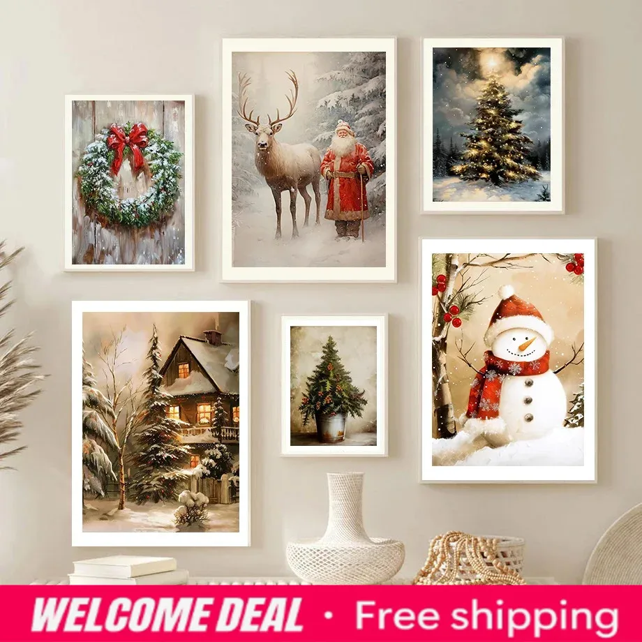 Resin Art Tree - Decorazione Natalizia, Poster con Albero di