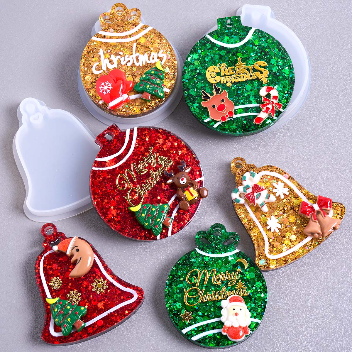 Resin Art Products - Stampo in silicone con ciondolo etichetta
