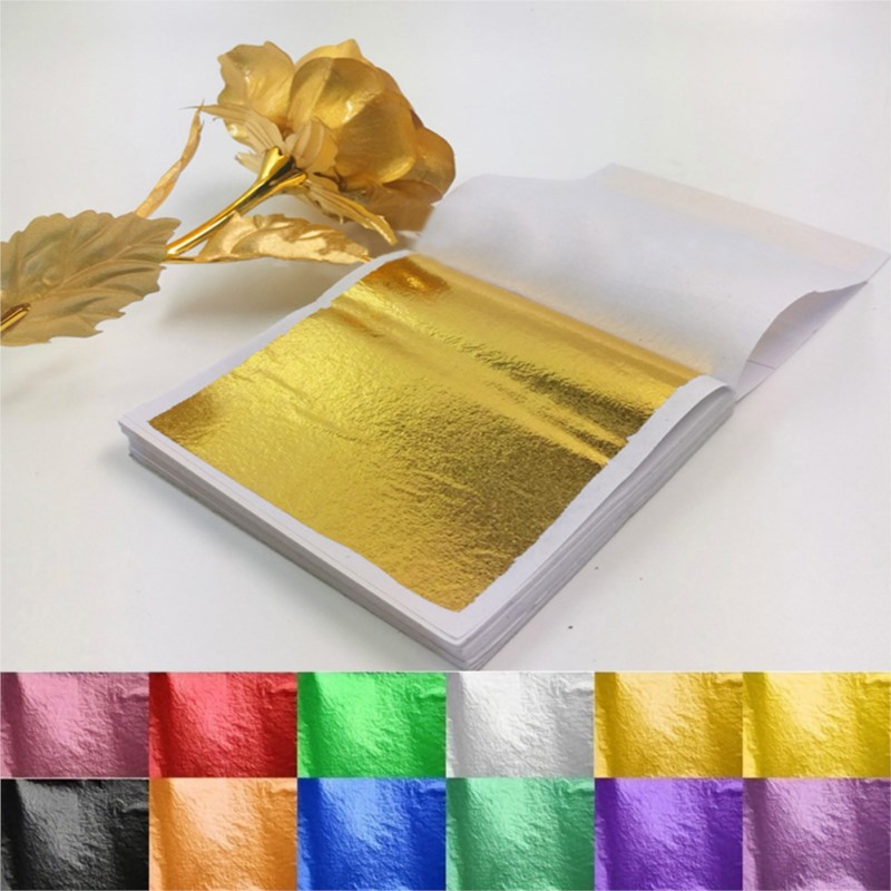 Gold Leaf Foil - 100 Fogli di Foglia d'Oro Puro