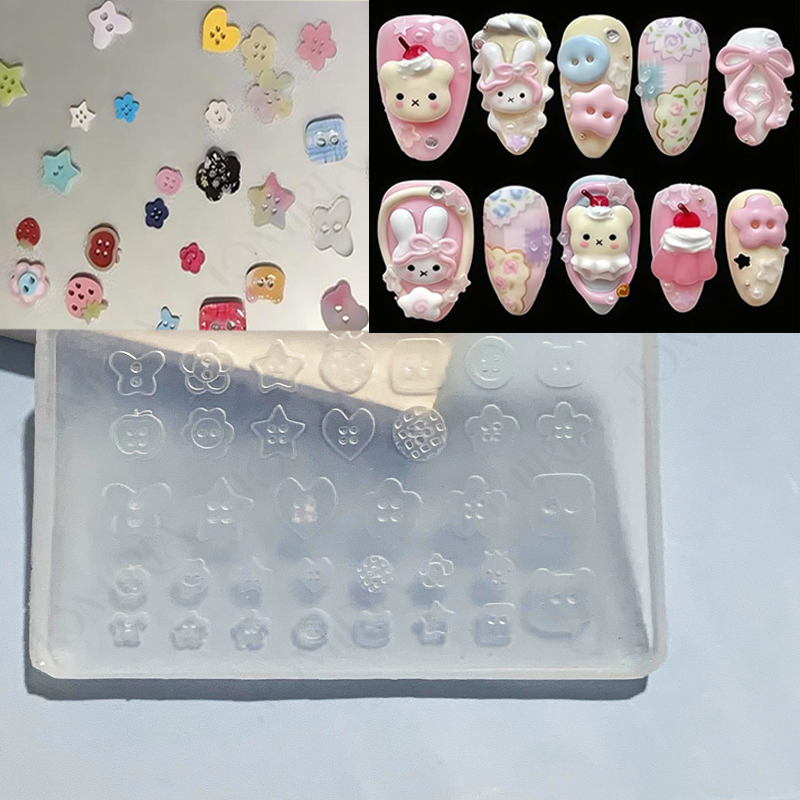 Resin Art Templates Free - Stampo in silicone per unghie con