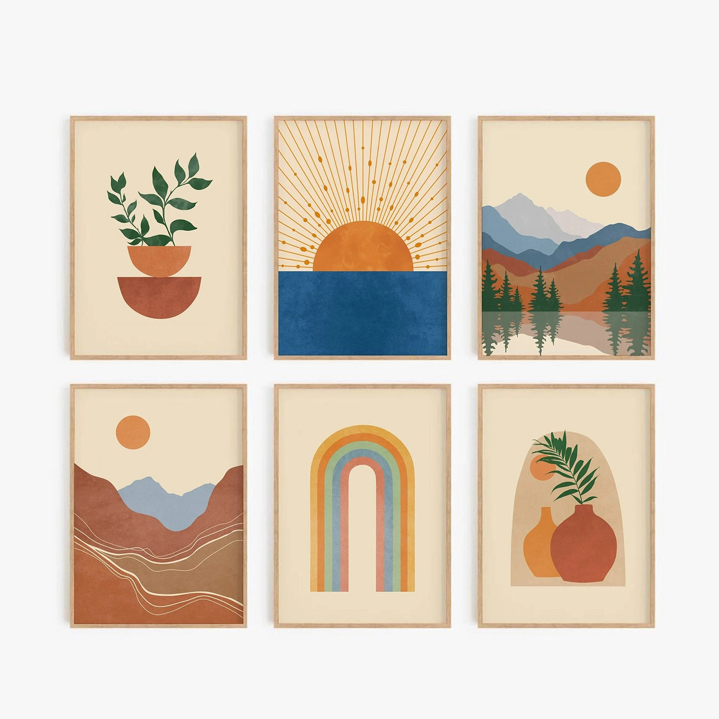 Resin Art Gallery - Set di quadri da parete in
