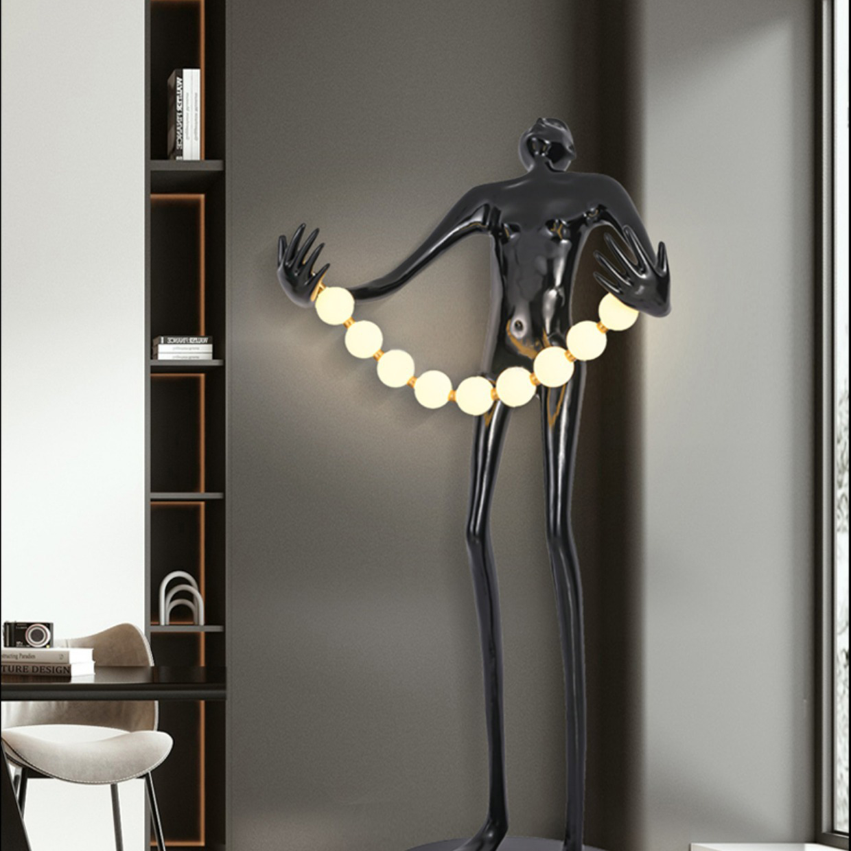 Resin Art Gallery - Lampada da Terra a Forma di