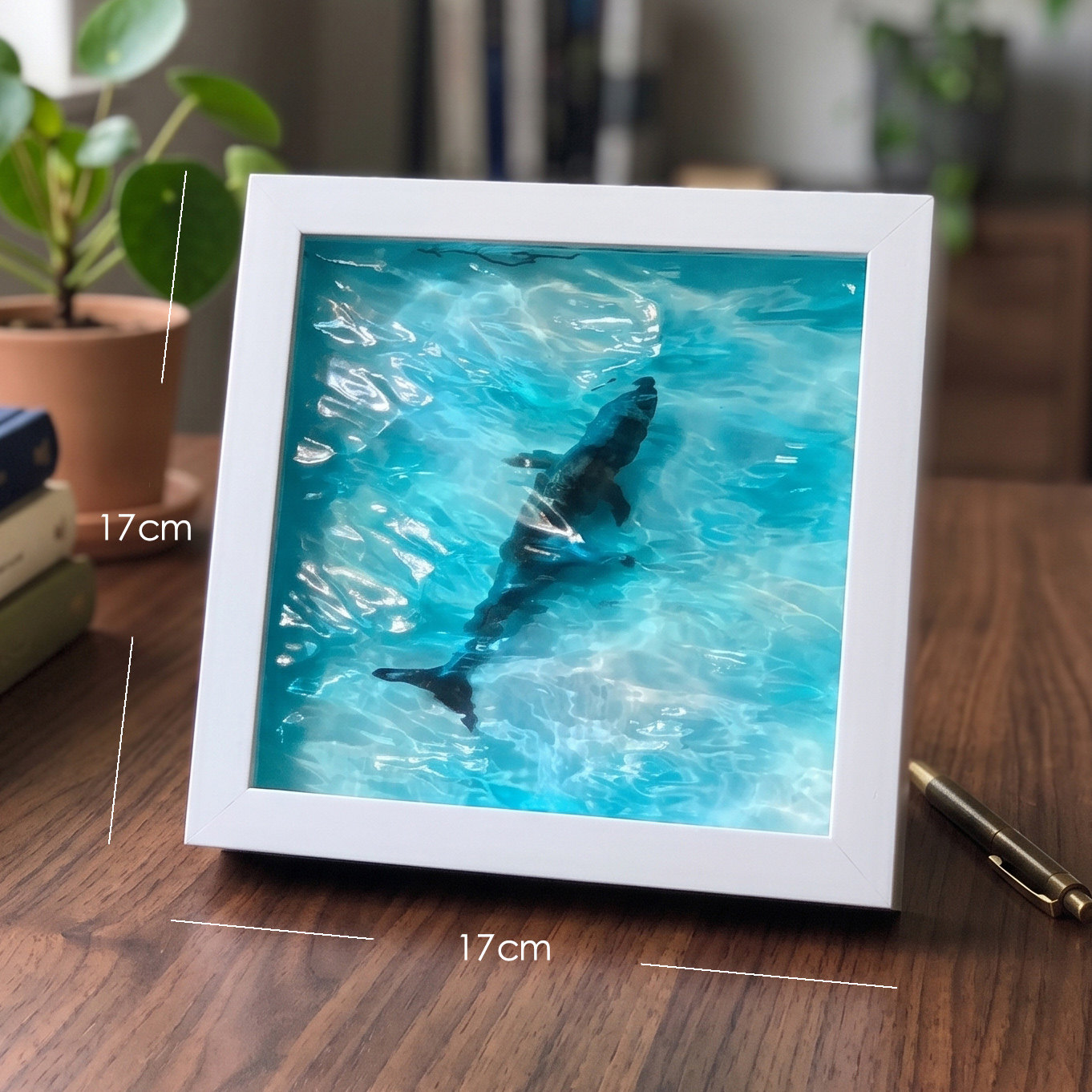 Resin Art Ocean - Scultura di Balena in Resina 3D,