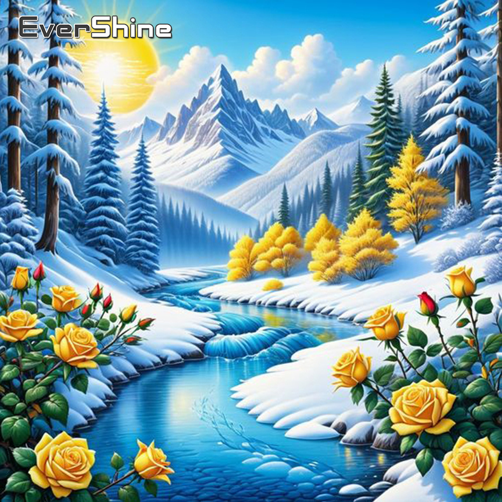 Resin Art Flowers - Evershine River Diamond Paesaggio Nuovo arrivo
