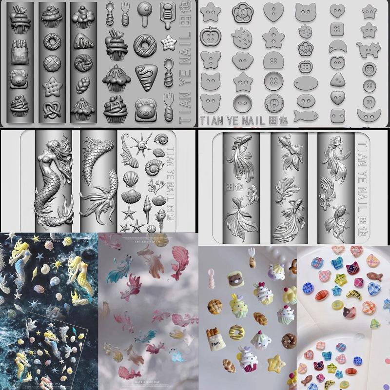 Resin Art Templates Free - Stampi 3D in Silicone Morbido per