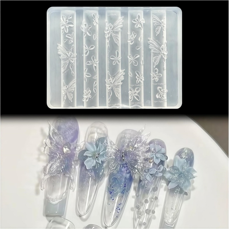 Resin Art Templates Free - Stampo per nail art in gel