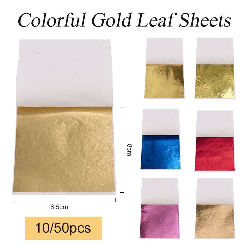 Gold Leaf Foil - 8x8.5 cm Taiwan Imitazione Foglia D'oro