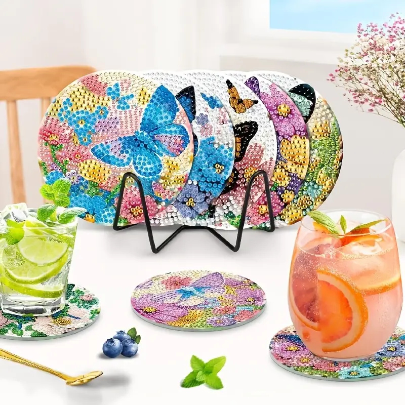Set di 8 Sottobicchieri con Pi - Resin Art For Beginner recensione e prezzo