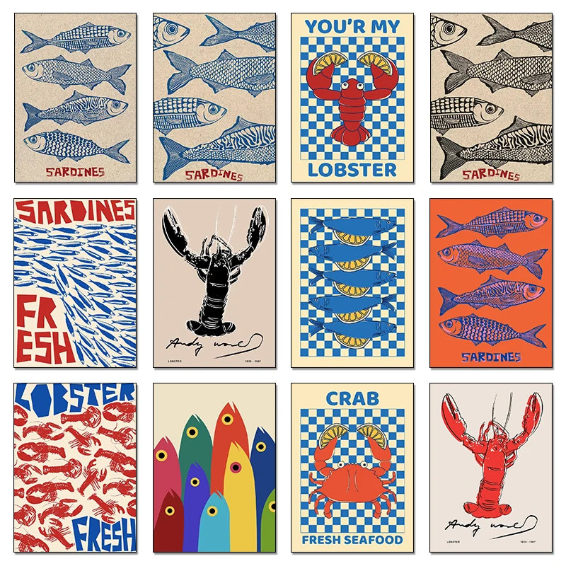 Poster colorato con sardine, a - Resin Art Ocean recensione e prezzo