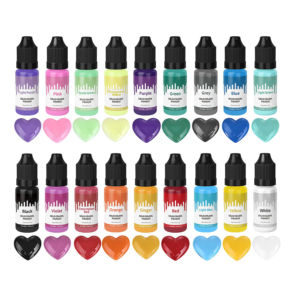 18 colori 10ml Macaron Solido  - Resin Dye Opaque recensione e prezzo