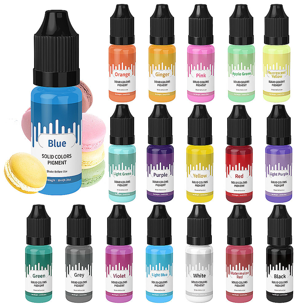 18 colori 10ml Macaron Solido  - Resin Dye Opaque recensione e prezzo