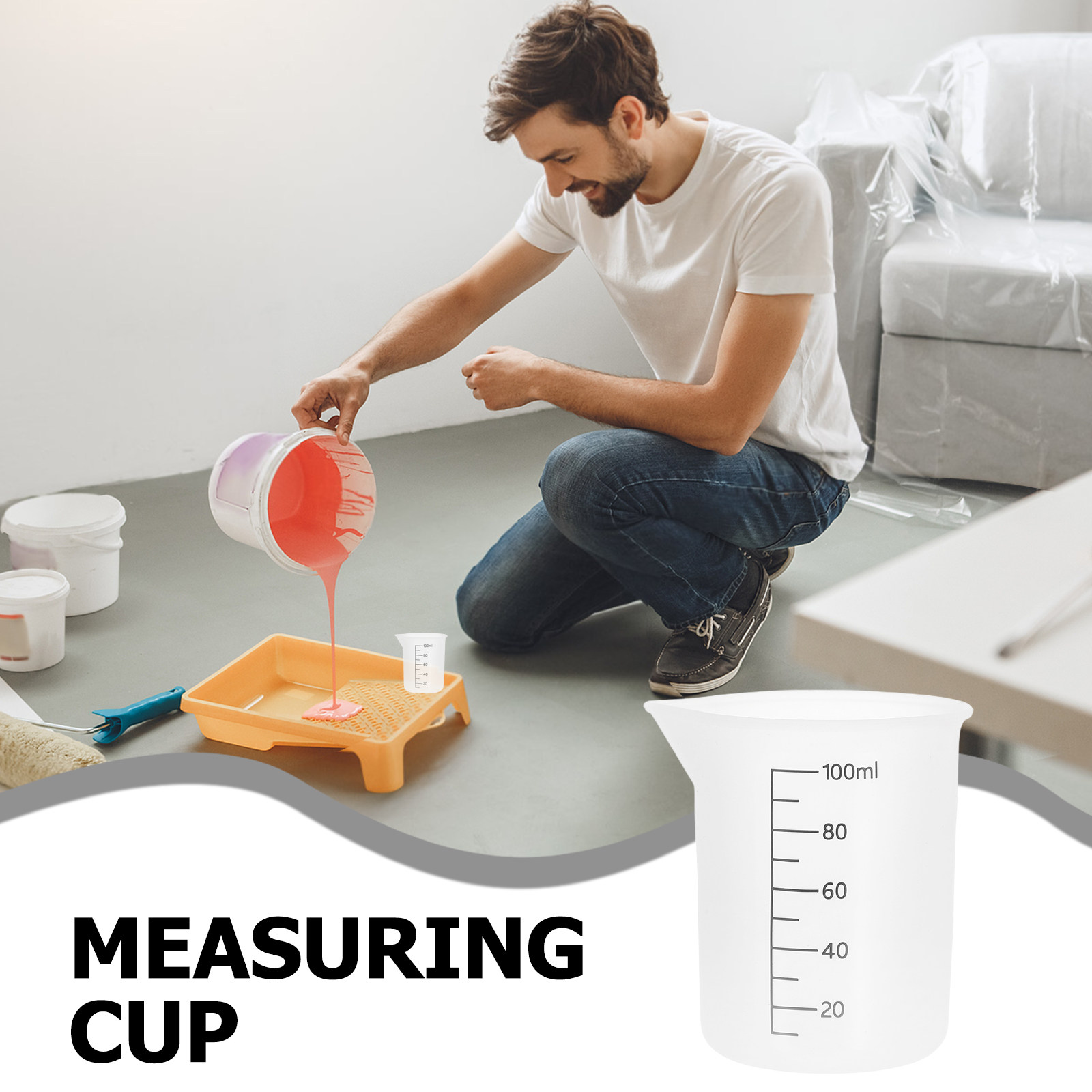 Set di 8 misurini in silicone, - Resin Mixing Cup recensione e prezzo