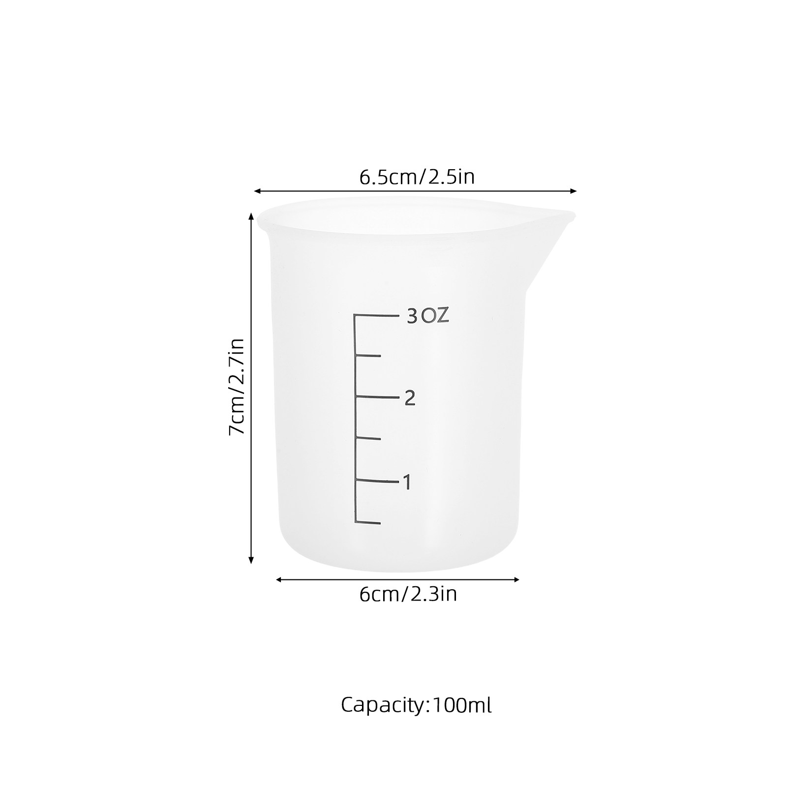 Set di 8 misurini in silicone, - Resin Mixing Cup recensione e prezzo