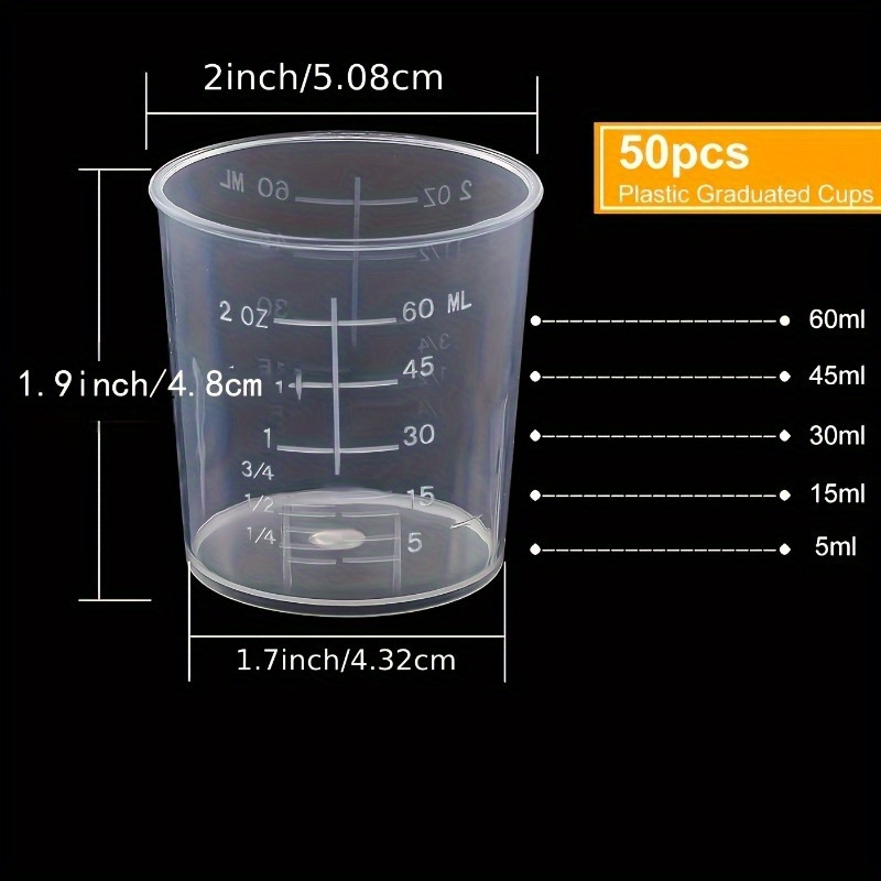 50 Pezzi di Bicchieri Graduati - Resin Mixing Cup recensione e prezzo