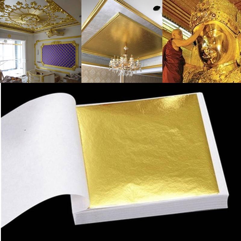 100 pezzi fogli di lamina d'or - Gold Leaf Foil recensione e prezzo