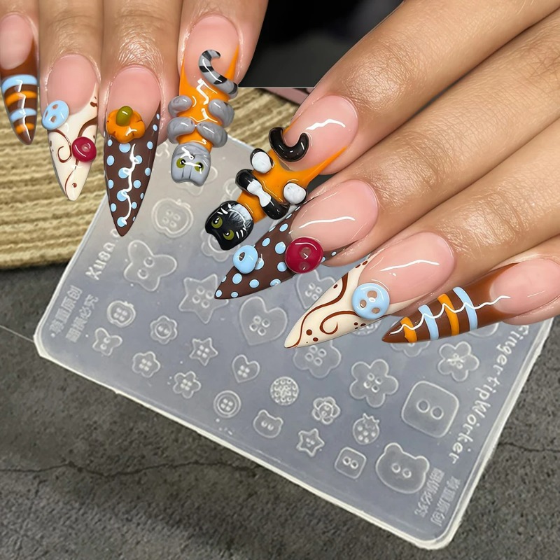 Stampo in silicone per unghie  - Resin Art Templates Free recensione e prezzo