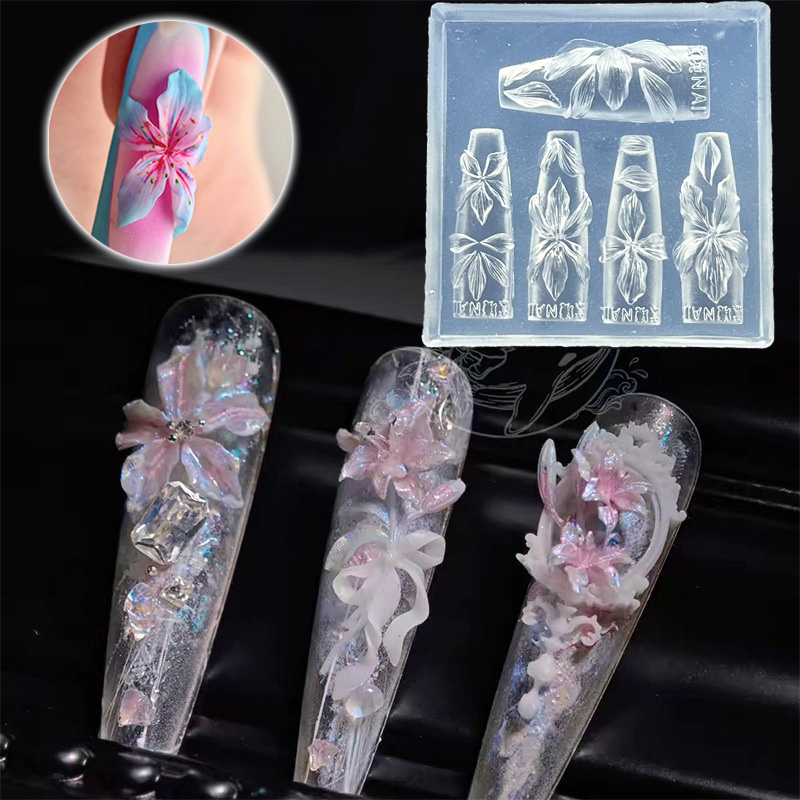 Stampo per unghie con fiori 3D - Resin Art Templates Free recensione e prezzo