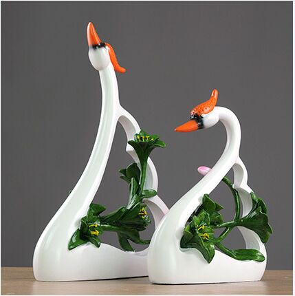 coppie amanti dei cigni decora - Resin Art For Anniversary Gift recensione e prezzo