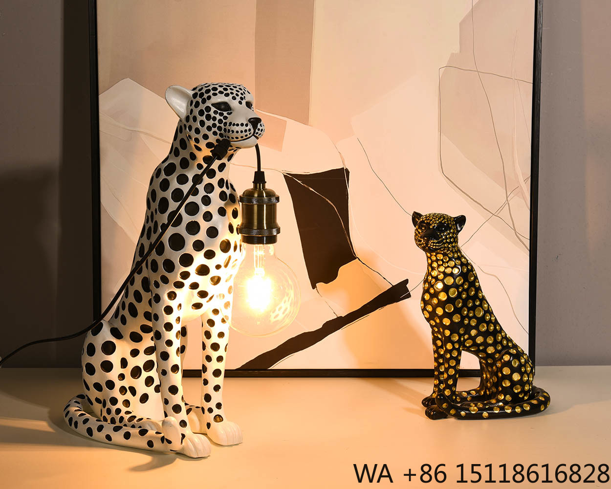 Scultura in Resina di Leopardo - Resin Art Lamp recensione e prezzo