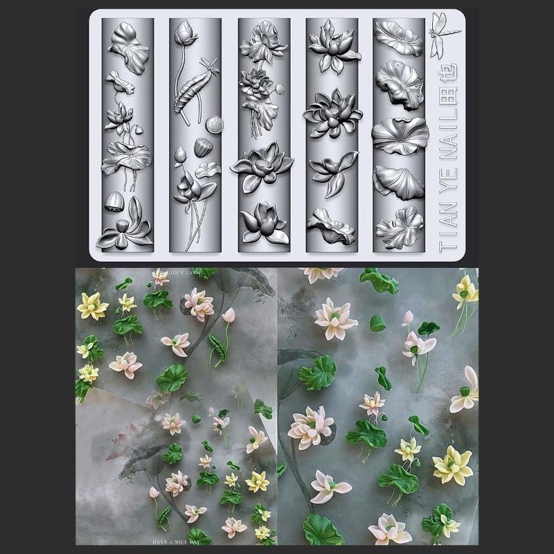 Serie di fiori Stampo per ungh - Resin Art Templates Free recensione e prezzo