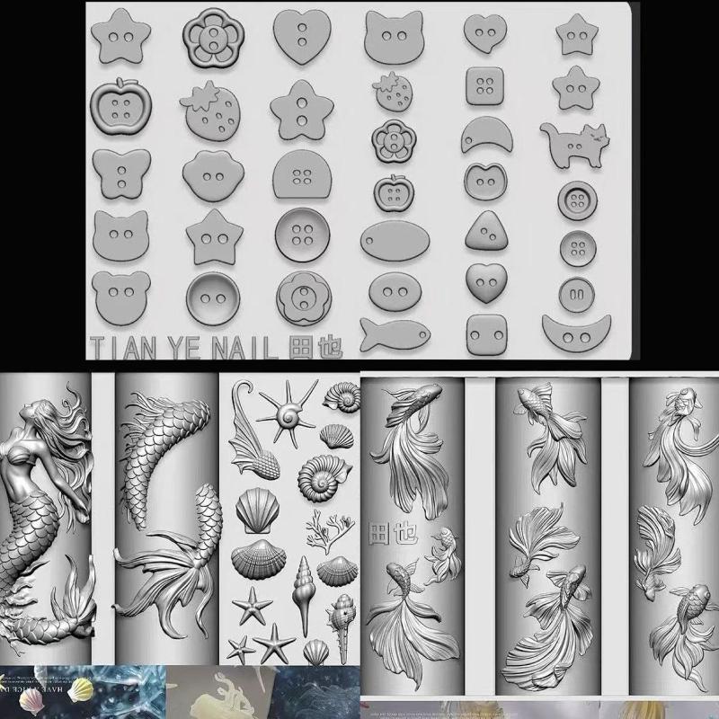 Stampi 3D in Silicone Morbido  - Resin Art Templates Free recensione e prezzo