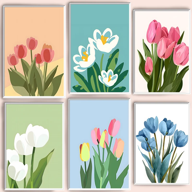 Poster Illustrativo di Tulipan - Resin Art Flowers recensione e prezzo