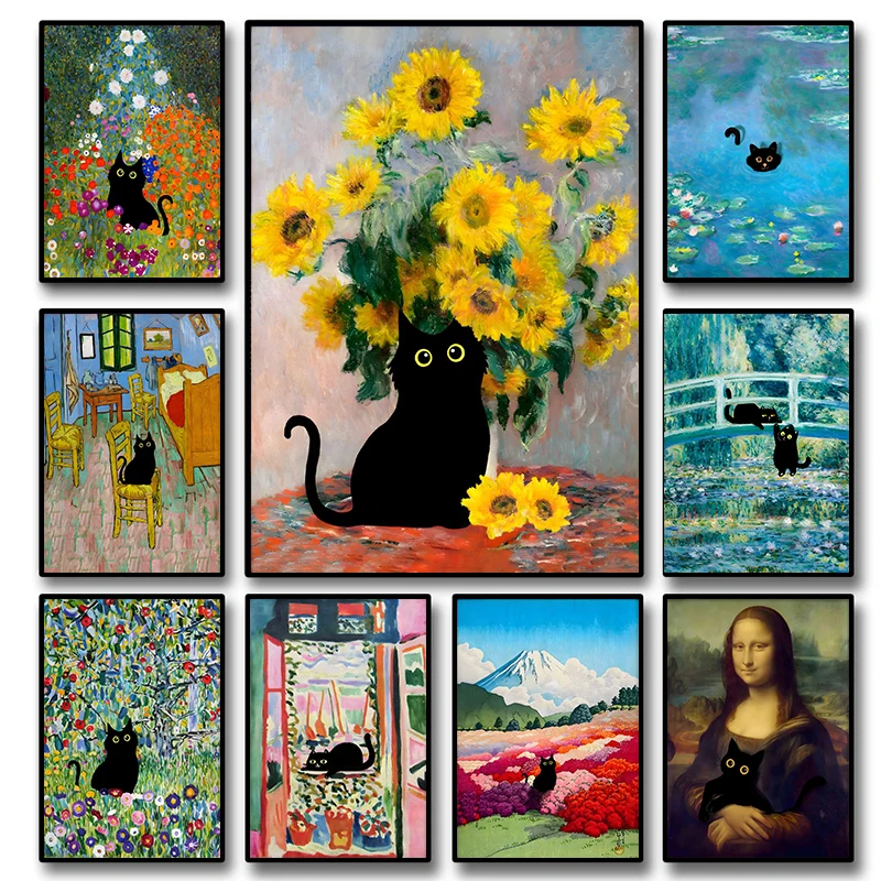 Divertente Gatto Nero, Poster  - Resin Art World recensione e prezzo
