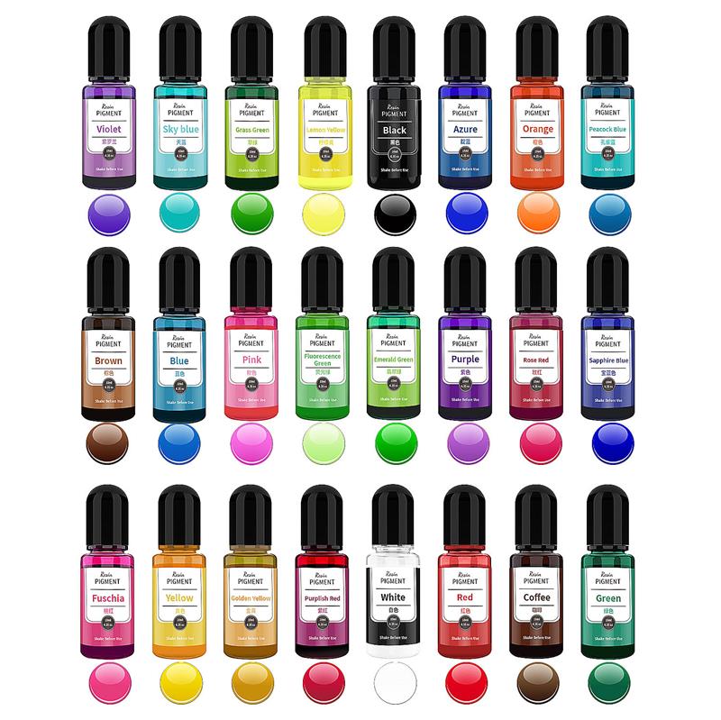 24 colori Art Ink alcool resin - Resin Art Alcohol Ink recensione e prezzo